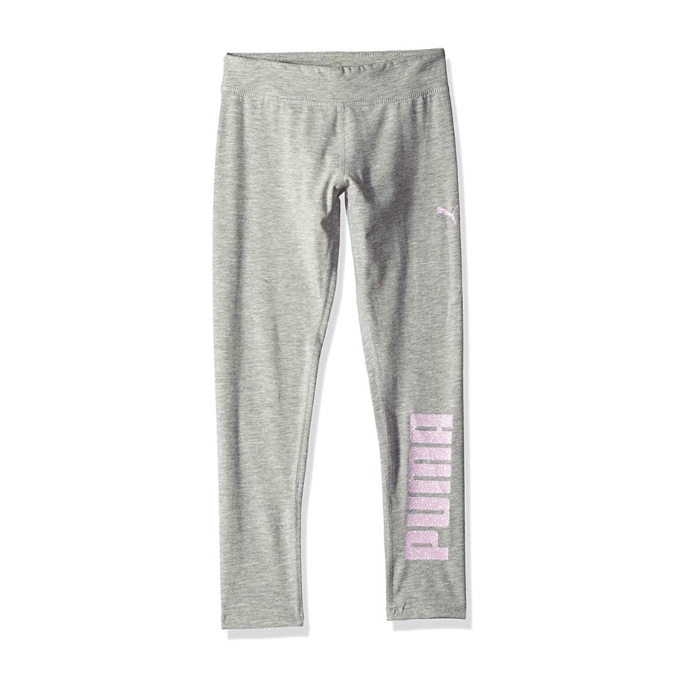 PUMA Gray Capri Leggings Big Girls S (7)